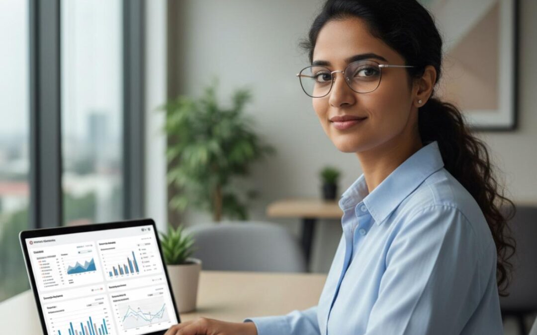 A digital marketing freelancer in Bangalore analyzing SEO and ad campaign costs on a laptop